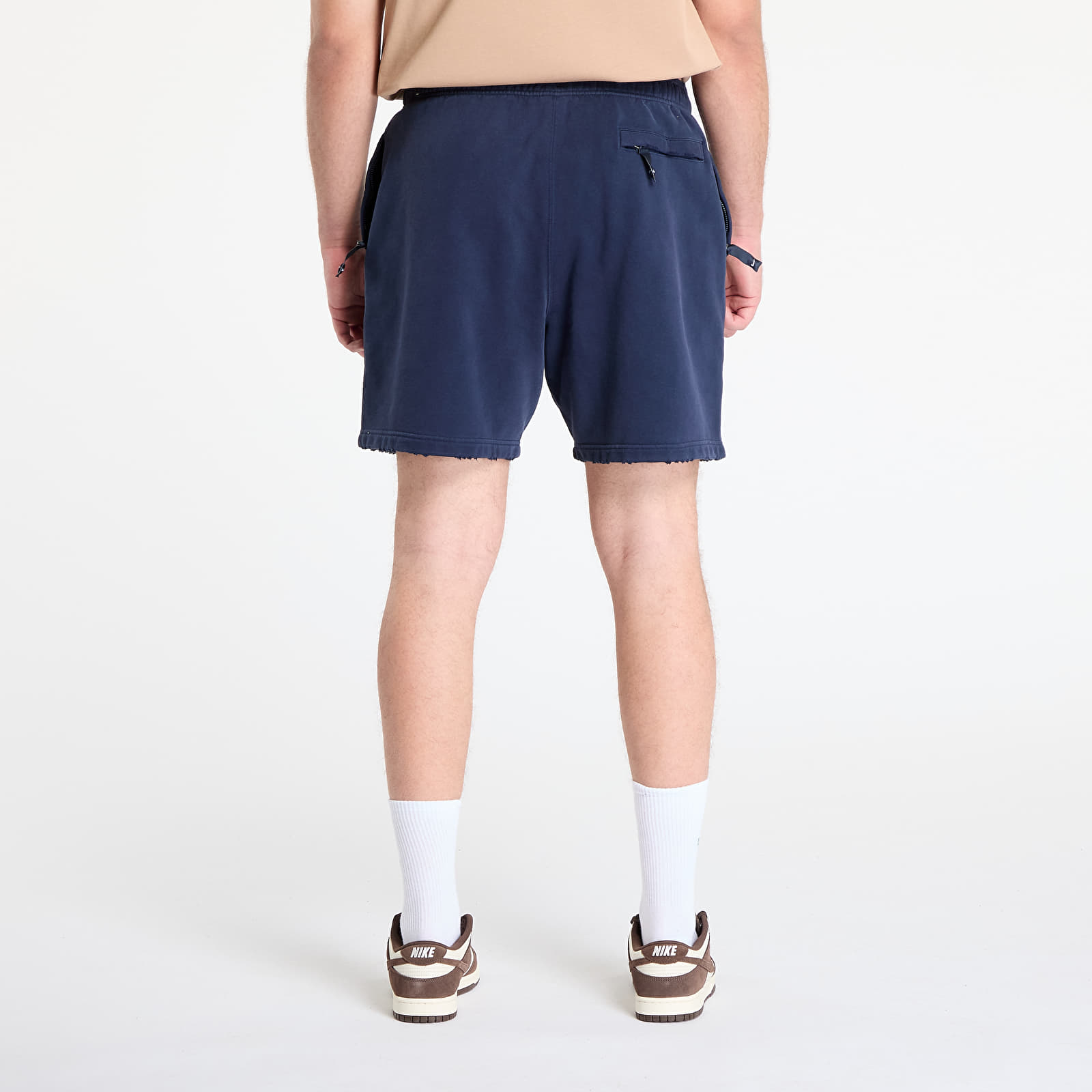 Shorts für Männer Nike Solo Swoosh Men's French Terry Shorts Obsidian/ Obsidian