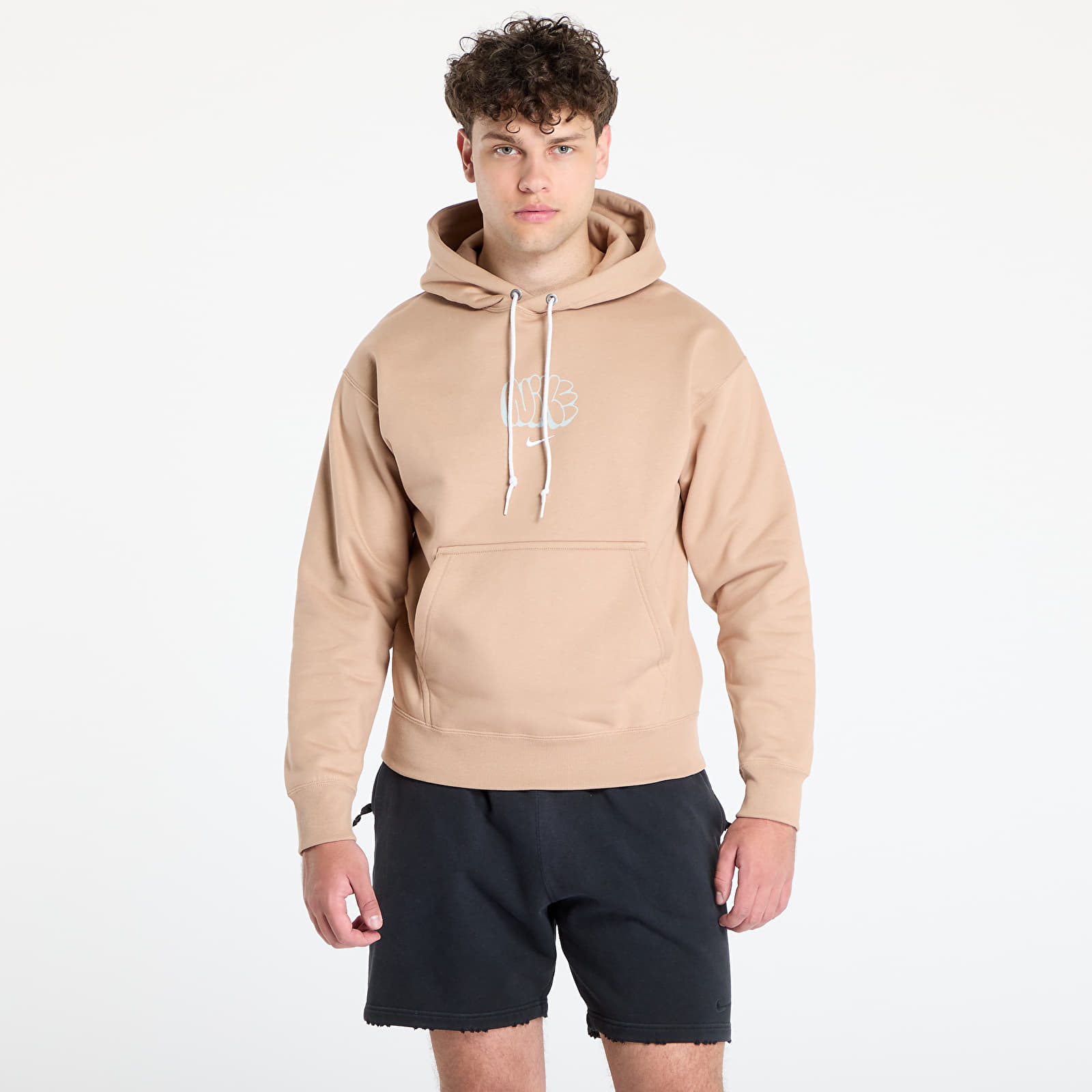 Felpe da uomo Nike Solo Swoosh Men's Fleece Hoodie Hemp