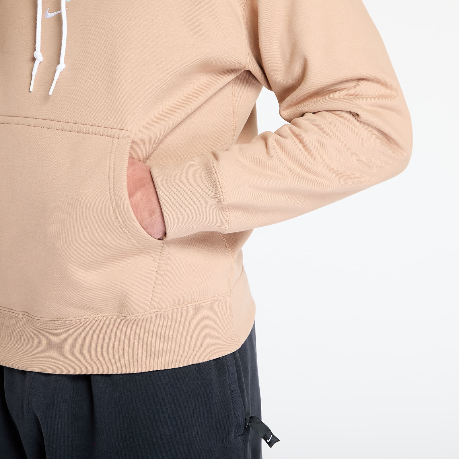Felpe da uomo Nike Solo Swoosh Men's Fleece Hoodie Hemp