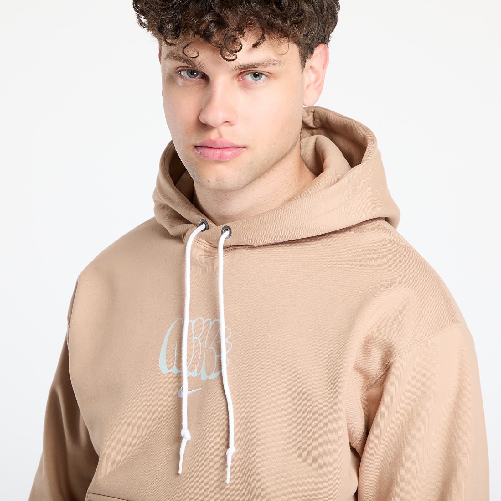 Felpe da uomo Nike Solo Swoosh Men's Fleece Hoodie Hemp