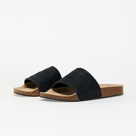 adidas Adilette Slides Core Black/ Core Black/ Core Black | Queens