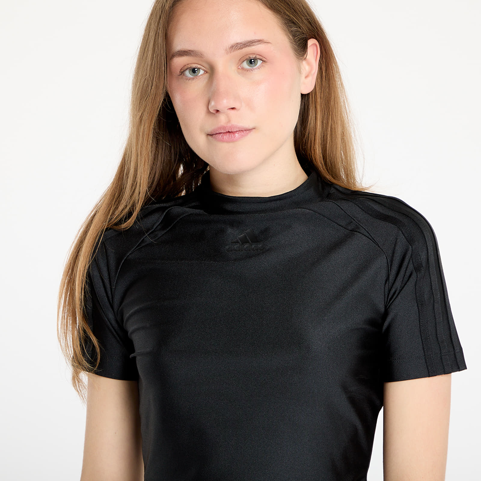 Ženske majice adidas Teamgeist Adicolor Baby T-Shirt Black/ Black