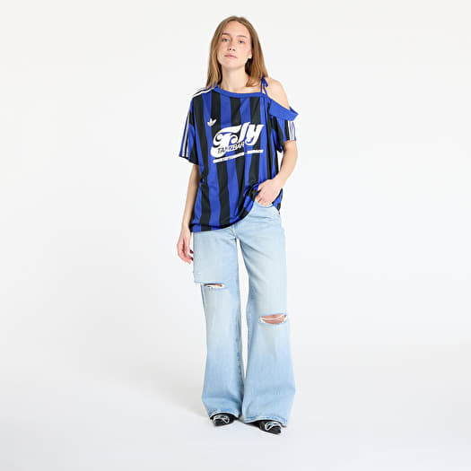 トップス adidas OFF SHOULDER JERSEY Jerseys adidas Originals Off Shoulder Jersey Semi Lucid Blue