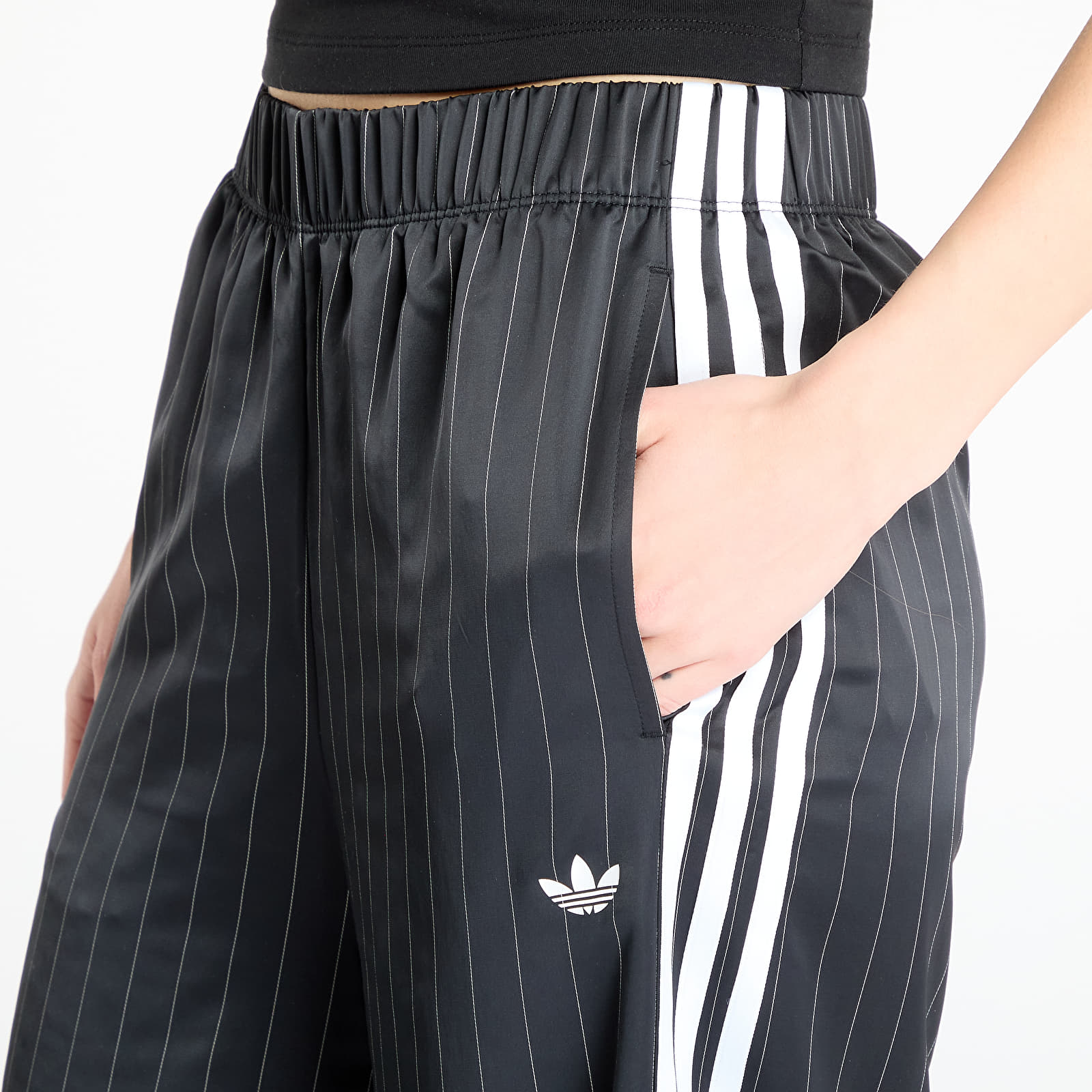 Bukser for kvinner adidas Originals Wide Leg Joggers Black