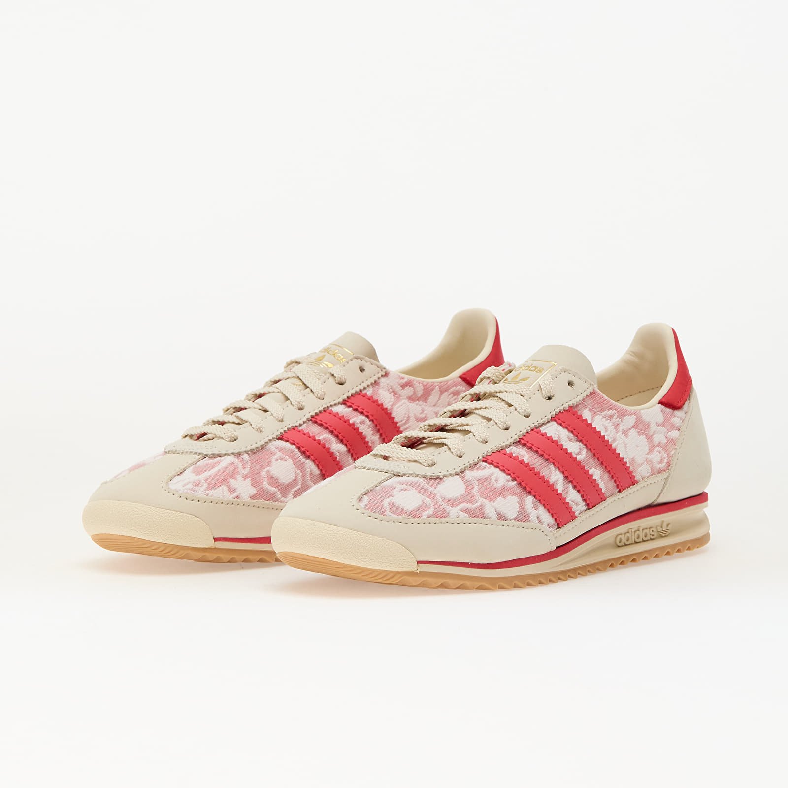 Women's sneakers and shoes adidas x Liberty London SL 72 OG Ftwr White/ Semi Green Spark/ Gum 3