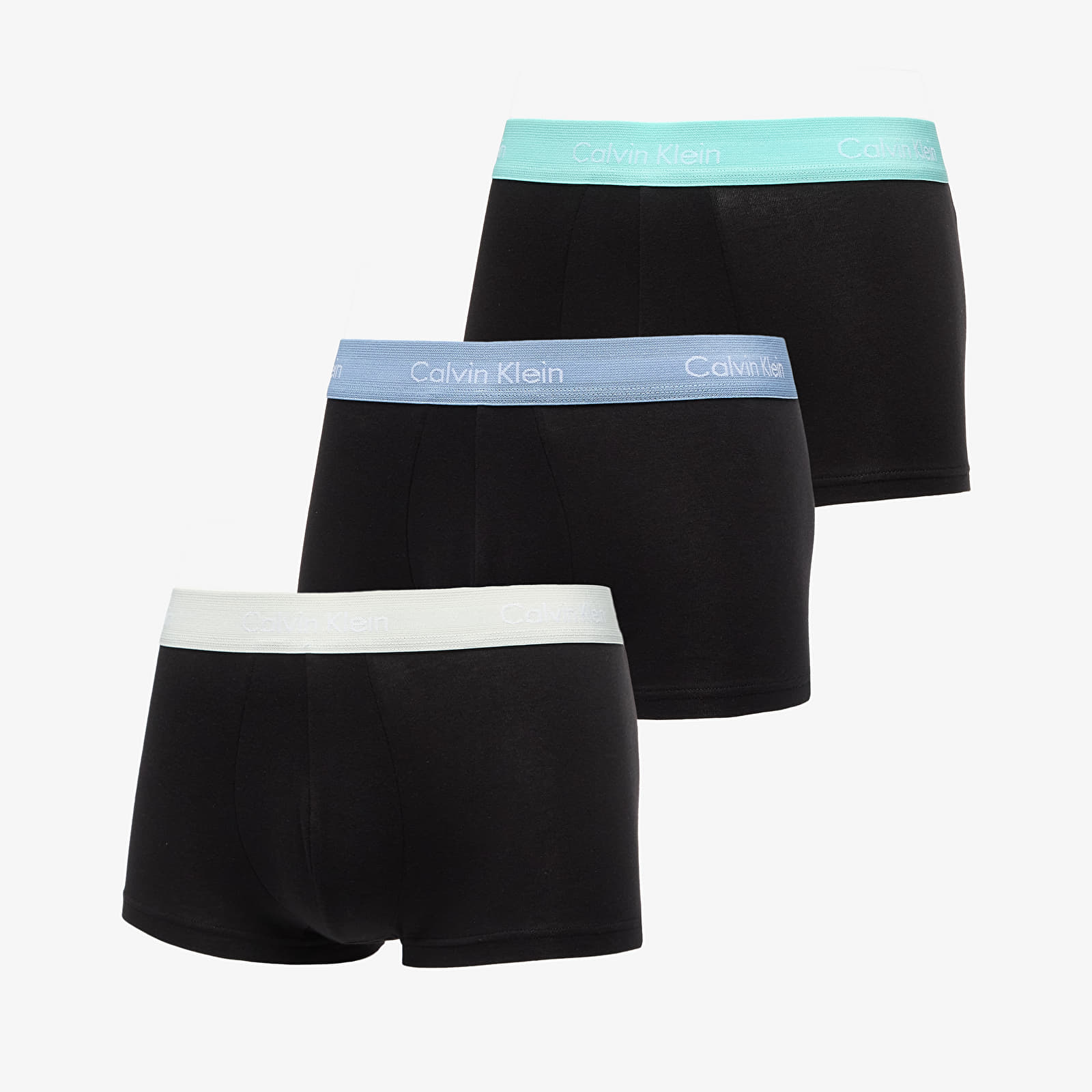 Boxers para hombre Calvin Klein Cotton Stretch Low Rise Trunk 3-Pack Black