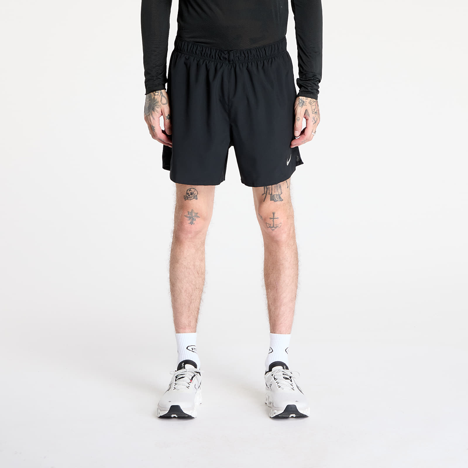 Pantalones cortos para hombre Nike Challenger Men's Dri-FIT 5" Brief-Lined Running Shorts Black/ Black/ Black/ Reflective Silv