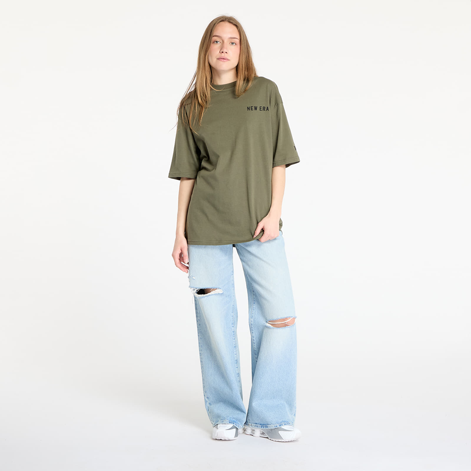 Camisetas hombre New Era Animal Graphic Oversized Tee UNISEX New Olive