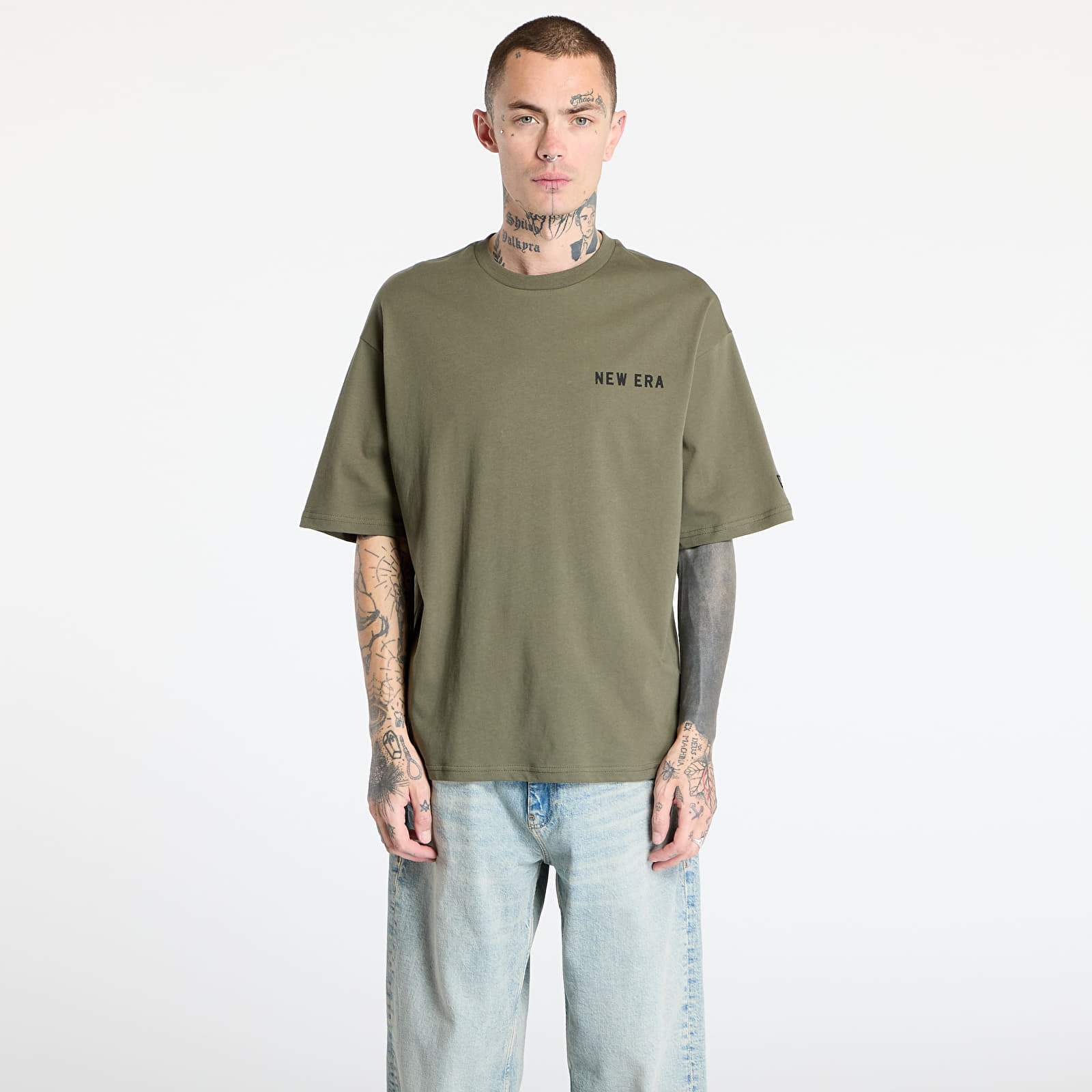 Camisetas hombre New Era Animal Graphic Oversized Tee UNISEX New Olive