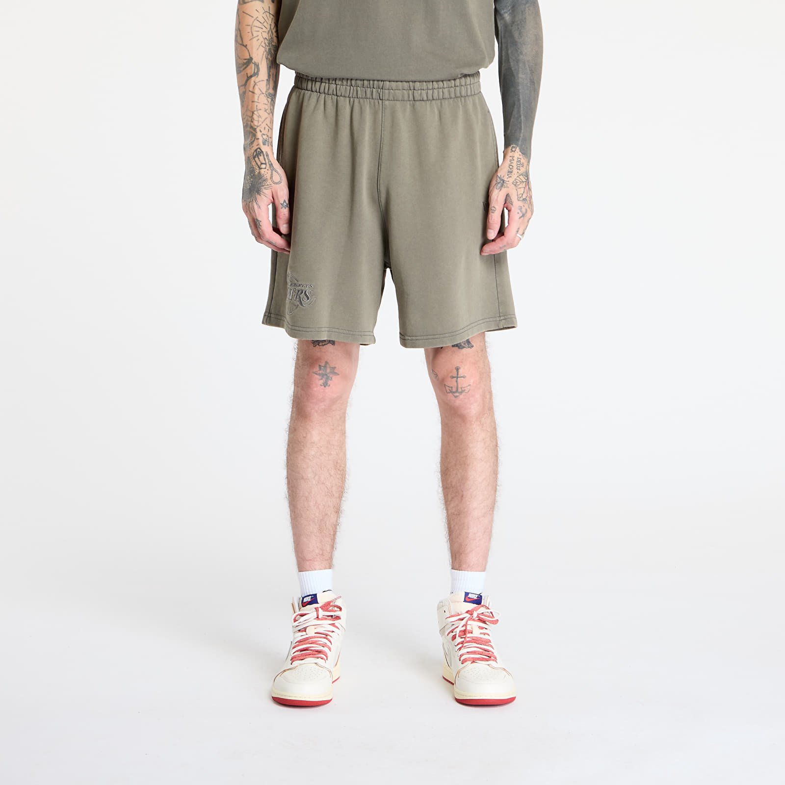 Pantalones cortos para hombre New Era Los Angeles Lakers Washed Short Ahg