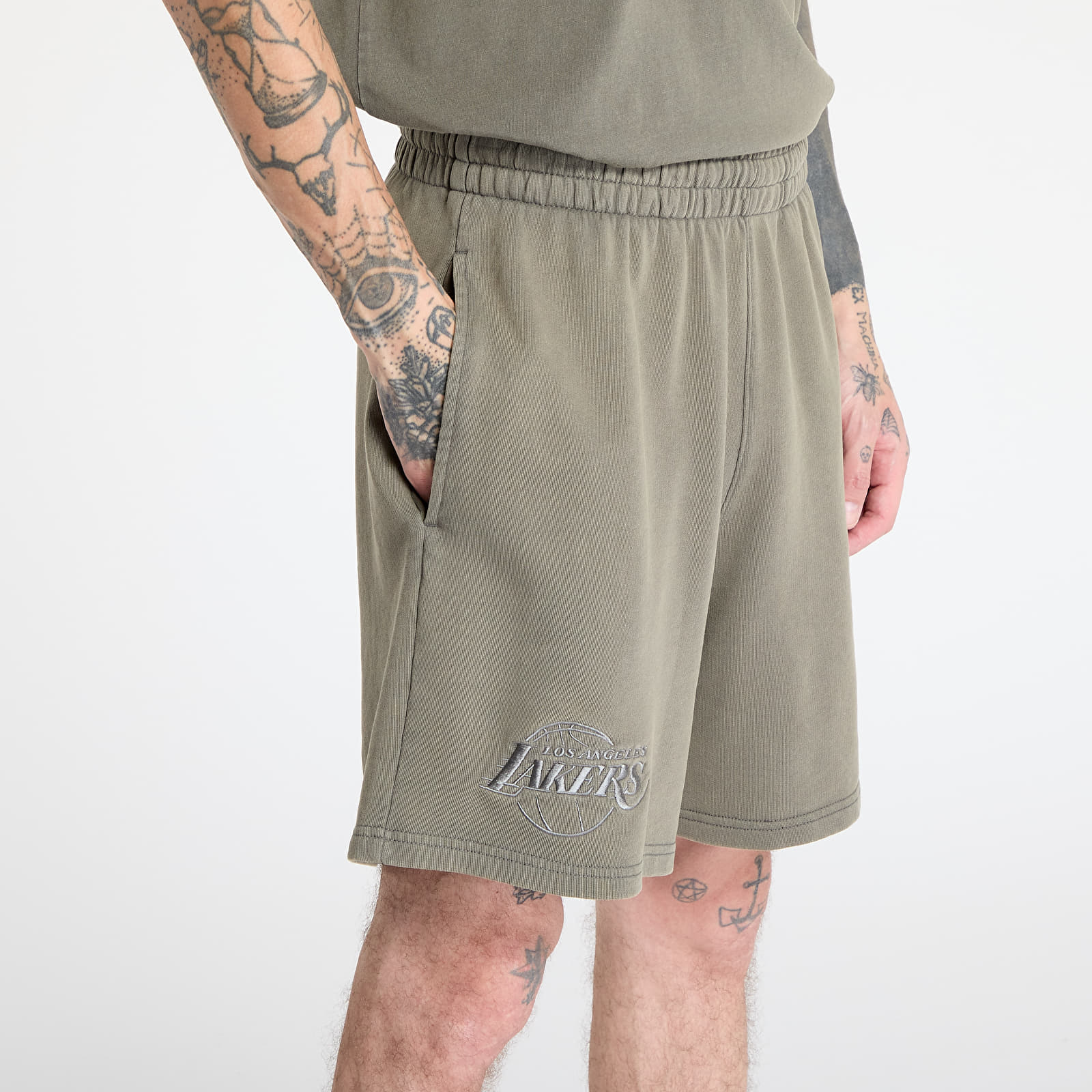 Pantalones cortos para hombre New Era Los Angeles Lakers Washed Short Ahg