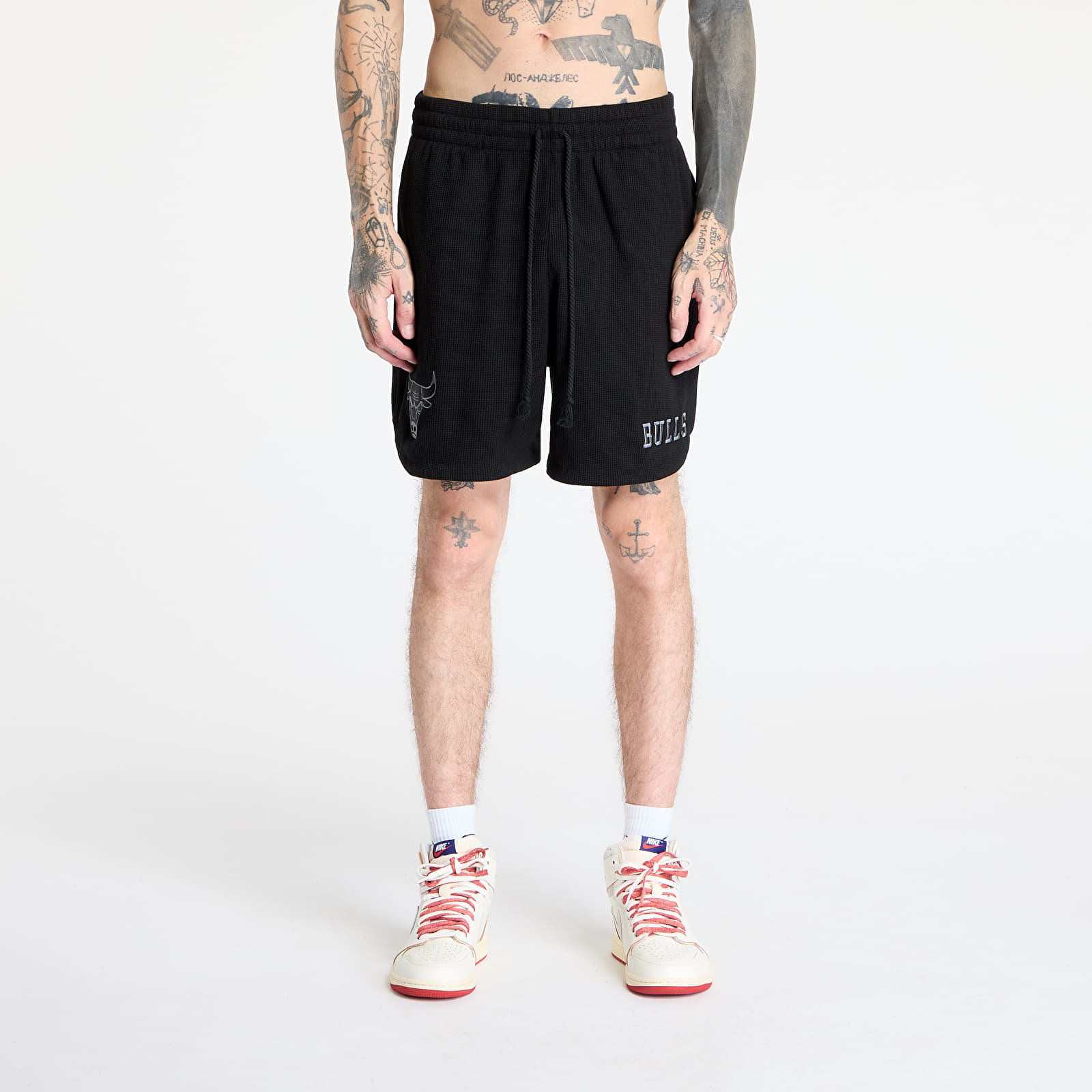 Korte broeken New Era Chicago Bulls Waffle Short Black