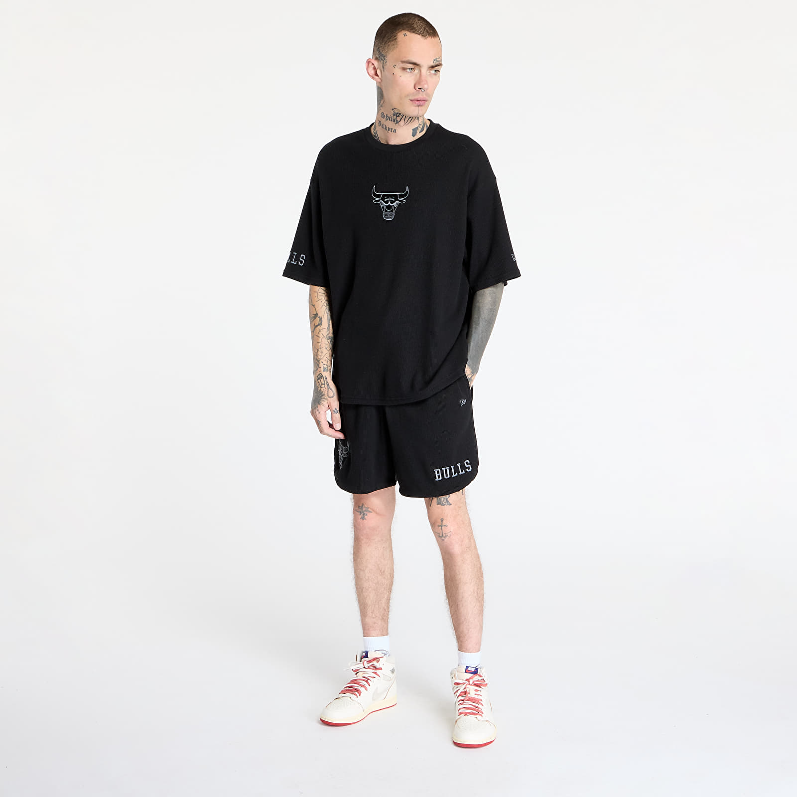 Korte broeken New Era Chicago Bulls Waffle Short Black