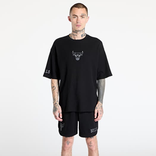 T-shirt New Era Chicago Bulls Waffle Oversized Tee UNISEX Black