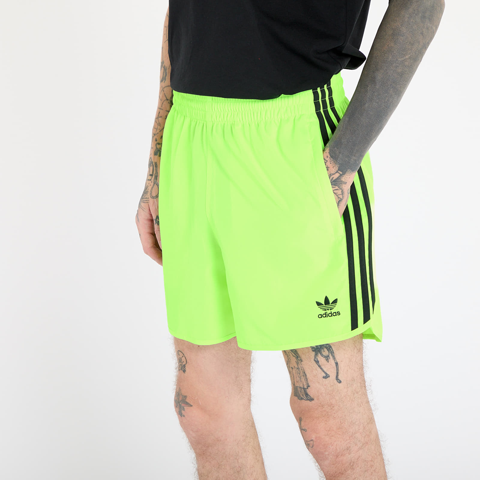 Korte broeken adidas Adicolor Classics Sprinter Shorts Signal Green/ Black