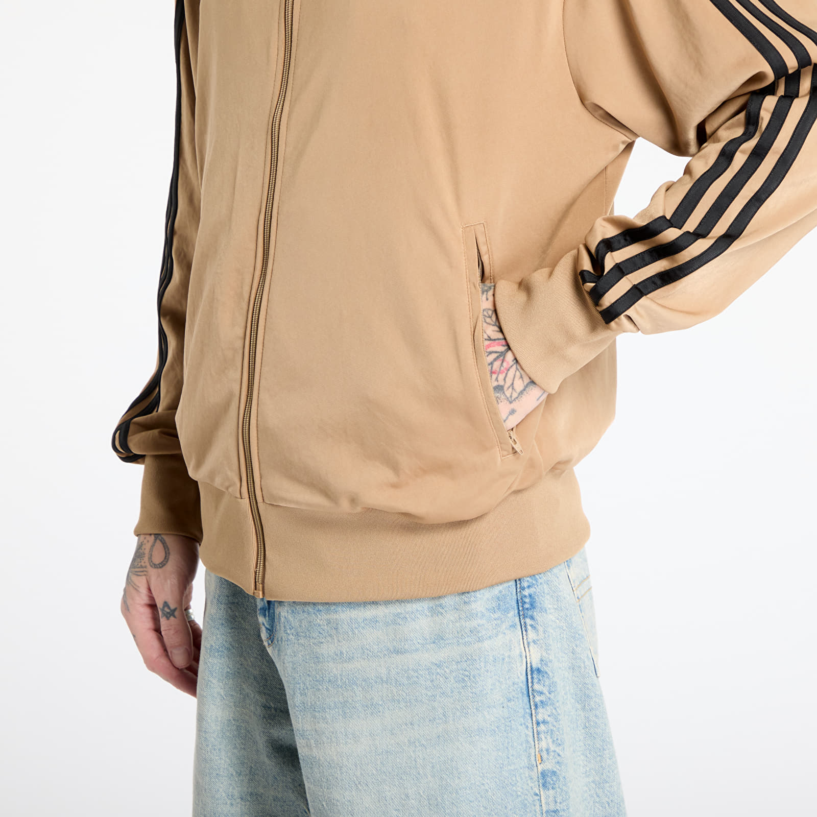 Herren-Sweatshirts adidas Adicolor Classics Firebird Track Top Cardboard/ Crew Orange