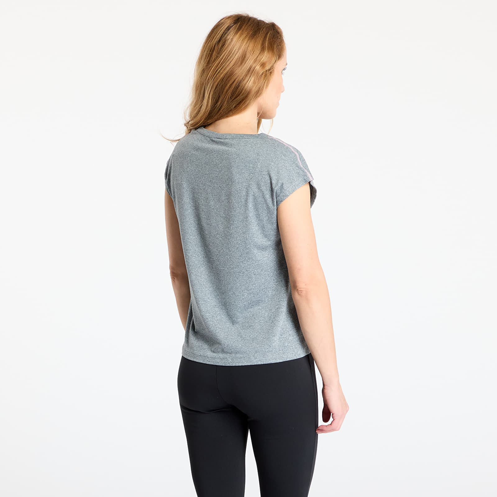 majice kratkih rukava Roxy Training Girl Tee Melange Dark Grey