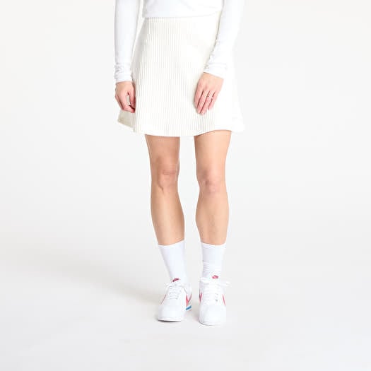 Rock Nike Sportswear Chill Knit Women's Ribbed Mini Skirt Sail/ Sail