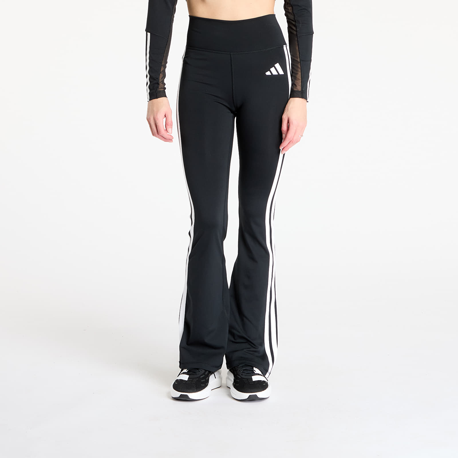 Leggins adidas Optime Essentials 3-Stripes Flared Leggings Black/ White
