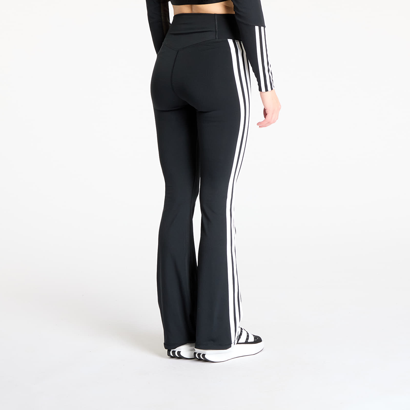 Leggins adidas Optime Essentials 3-Stripes Flared Leggings Black/ White