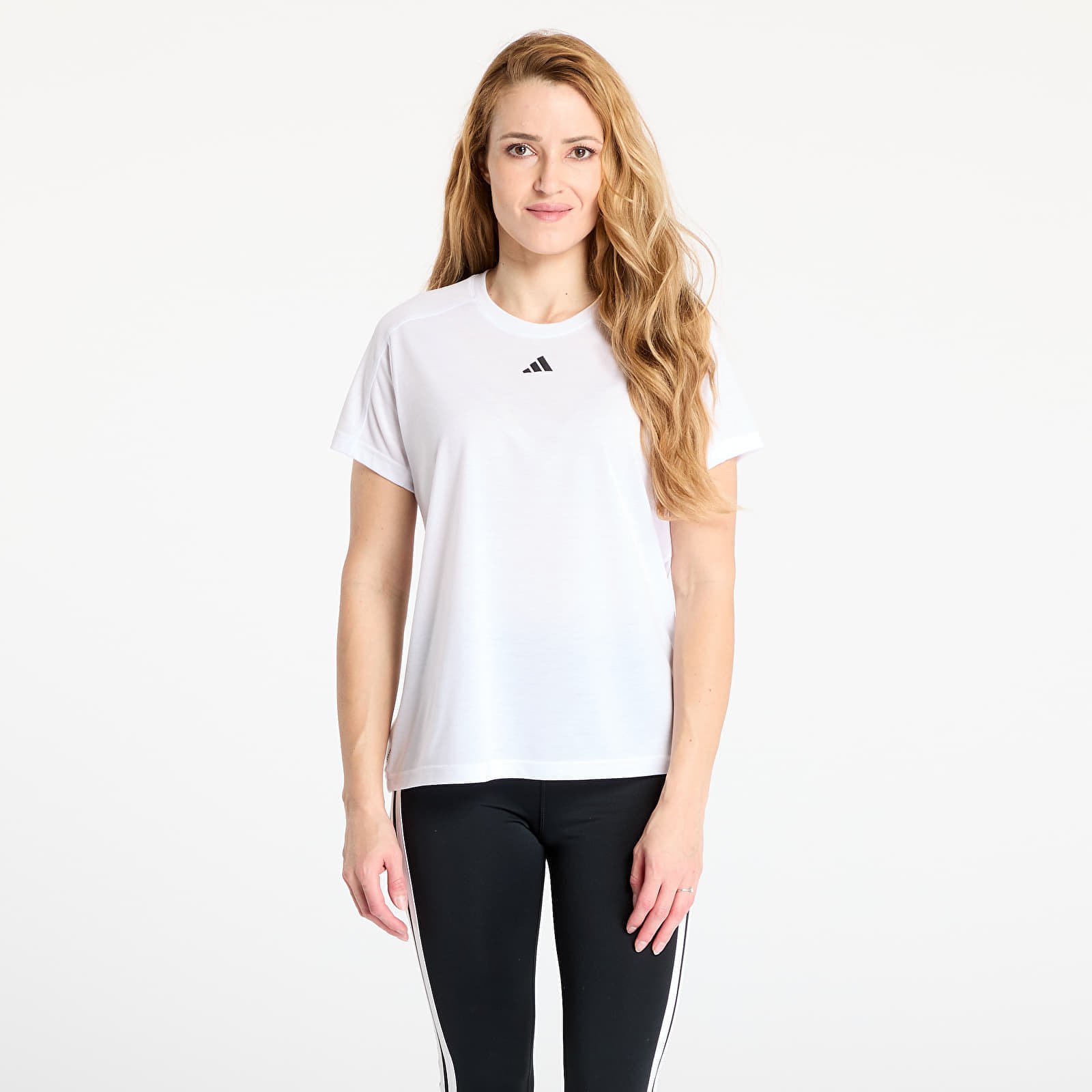T-shirt adidas AEROREADY Train Essentials Minimal Branding Crewneck T-Shirt White/ Crystal White/ Crystal White S