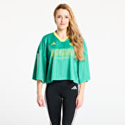 adidas Tiro Cut 3 Stripes Oversized Mesh Jersey Semi Court Green/ Black/ Pure Sulfur