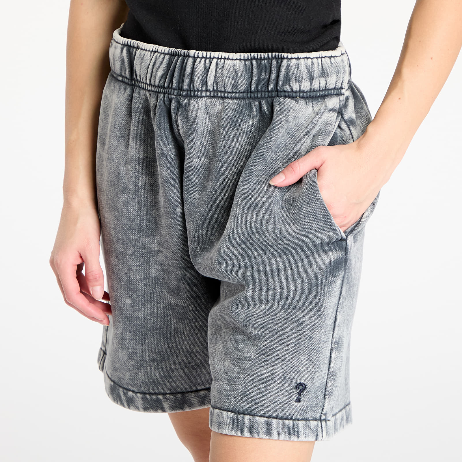 Shortsid Guess Originals Acid Fleece UNISEX Short Washed Out Black Mul