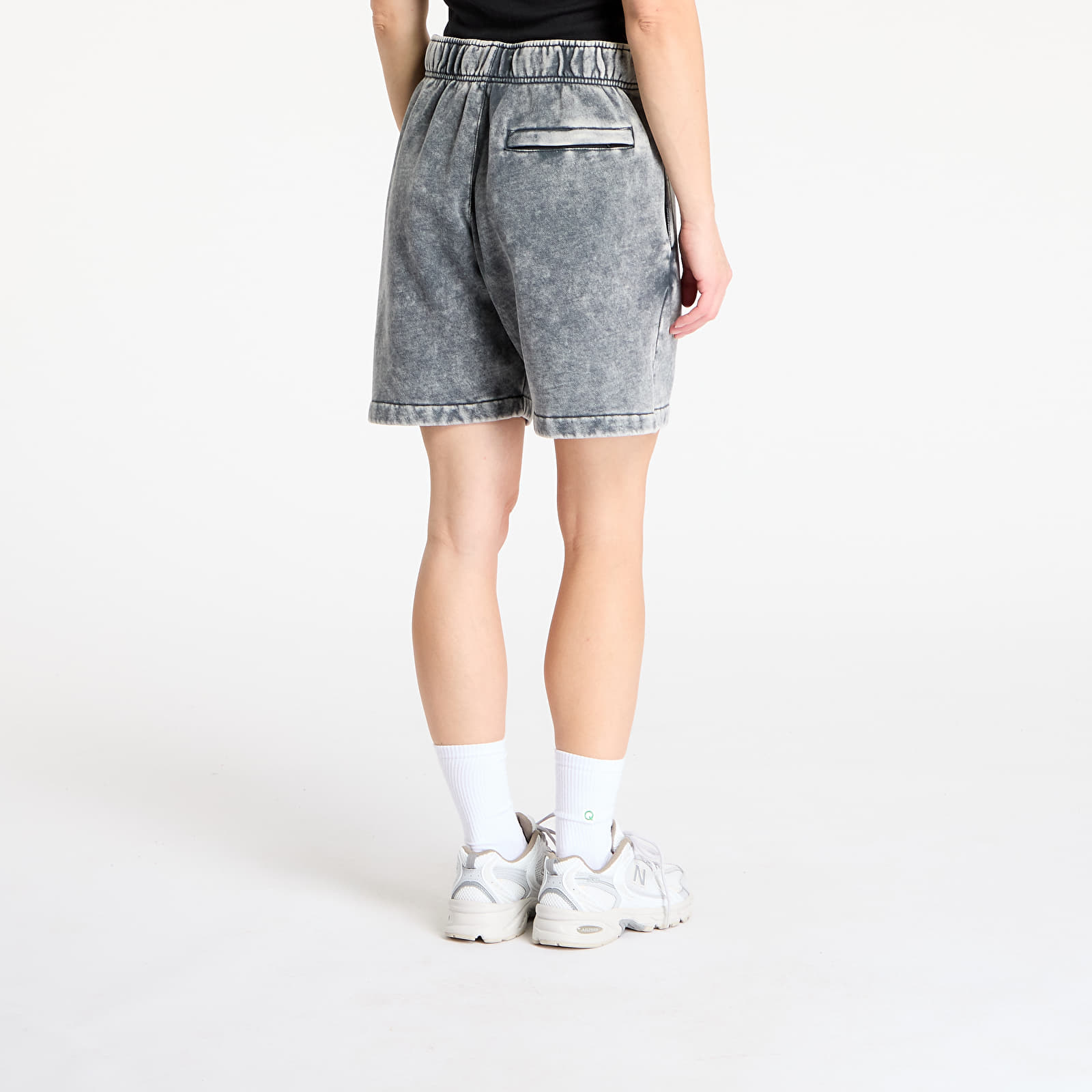 Shortsid Guess Originals Acid Fleece UNISEX Short Washed Out Black Mul