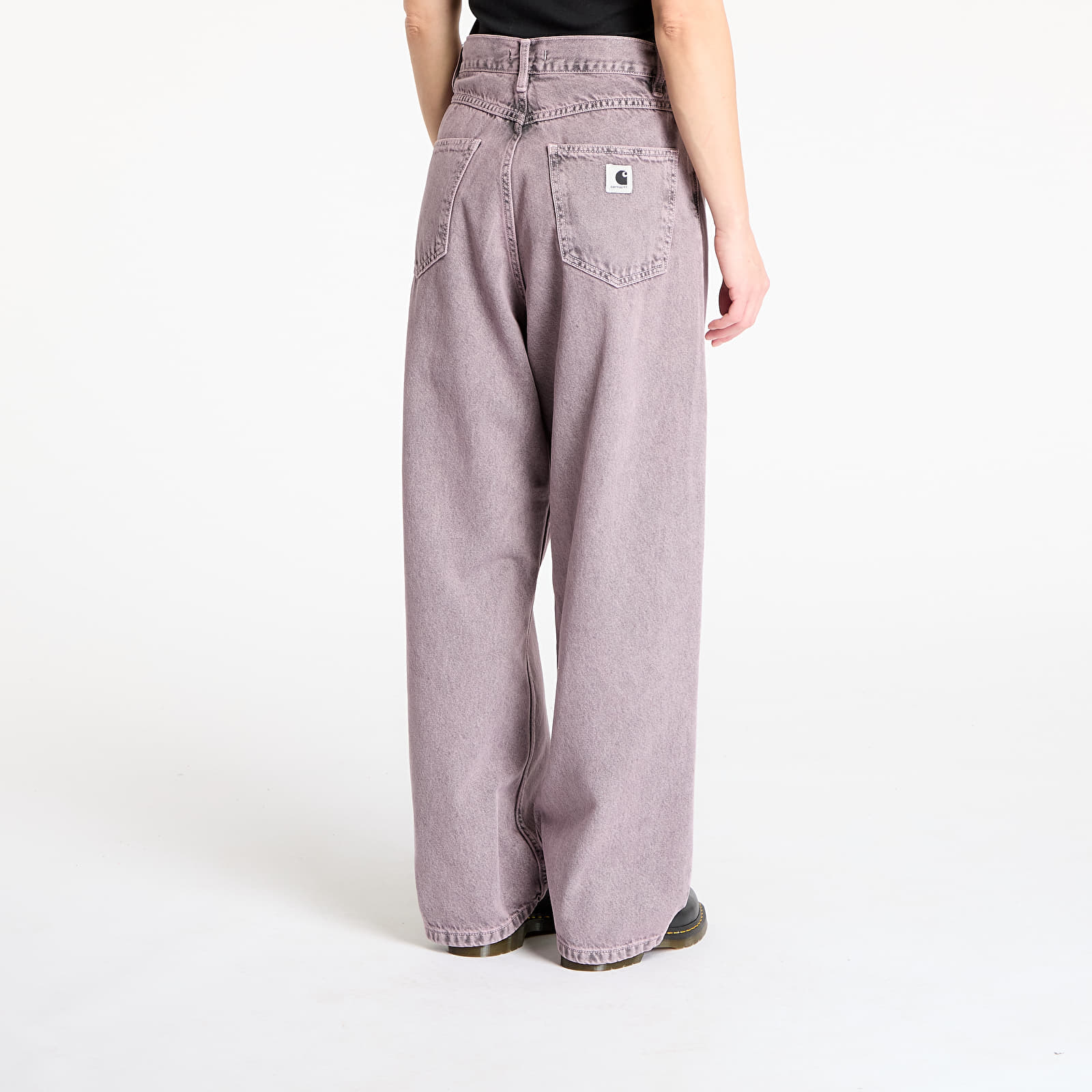 Kalhoty Carhartt WIP W' Brandon Pant Black / Hortensia Garment Dyed