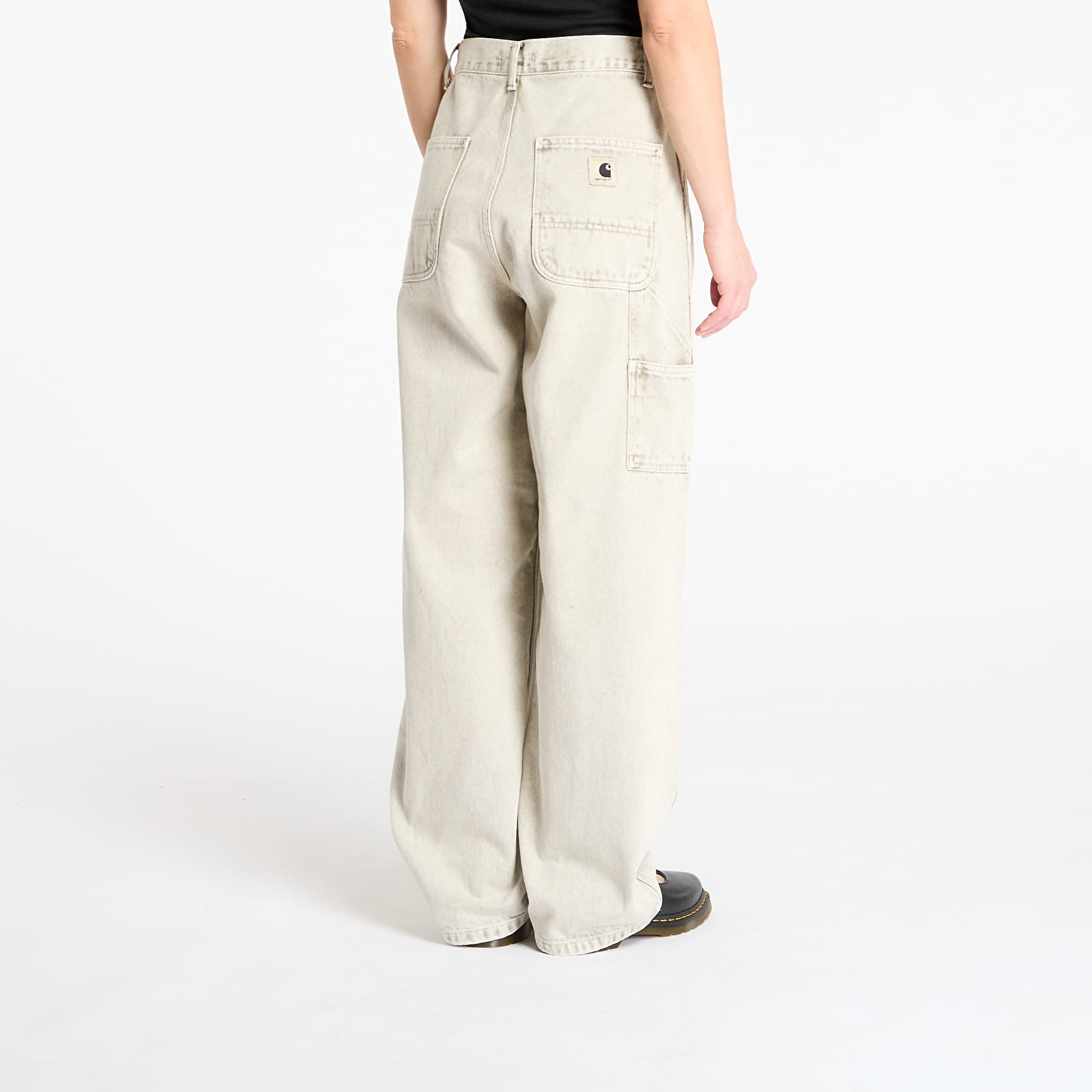 Pantalones Carhartt WIP W' Brandon Double Knee Pant Opuntia Chalk Wash