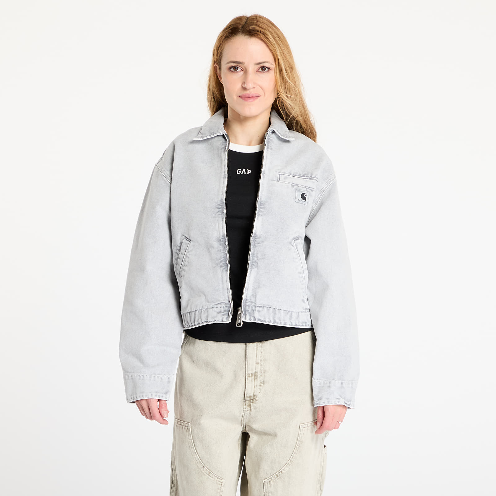 Chaquetas Carhartt WIP W' Emery Jacket Black/ Black Chalk Wash