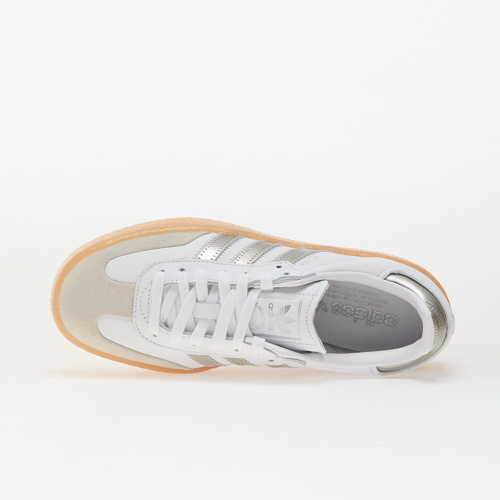 Naiste tossud ja kingad adidas Sambae W Ftw White/ Silver Metallic/ Gum