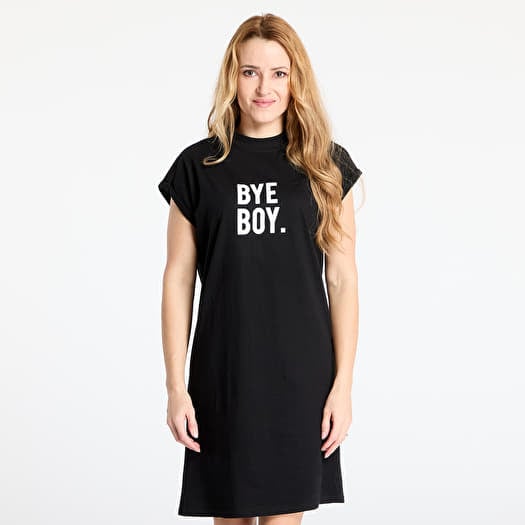 Urban Classics Ladies Bye Boy Extended Shoulder Dress Black