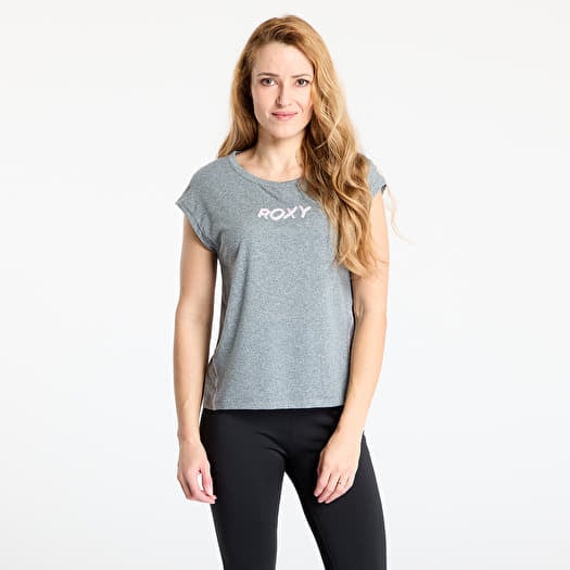 T-shirt Roxy Training Girl Tee Melange Dark Grey