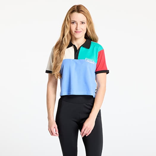 Camiseta Puma x Mr. Doodle Polo Tee Blue/ Green/ Cream/ Red