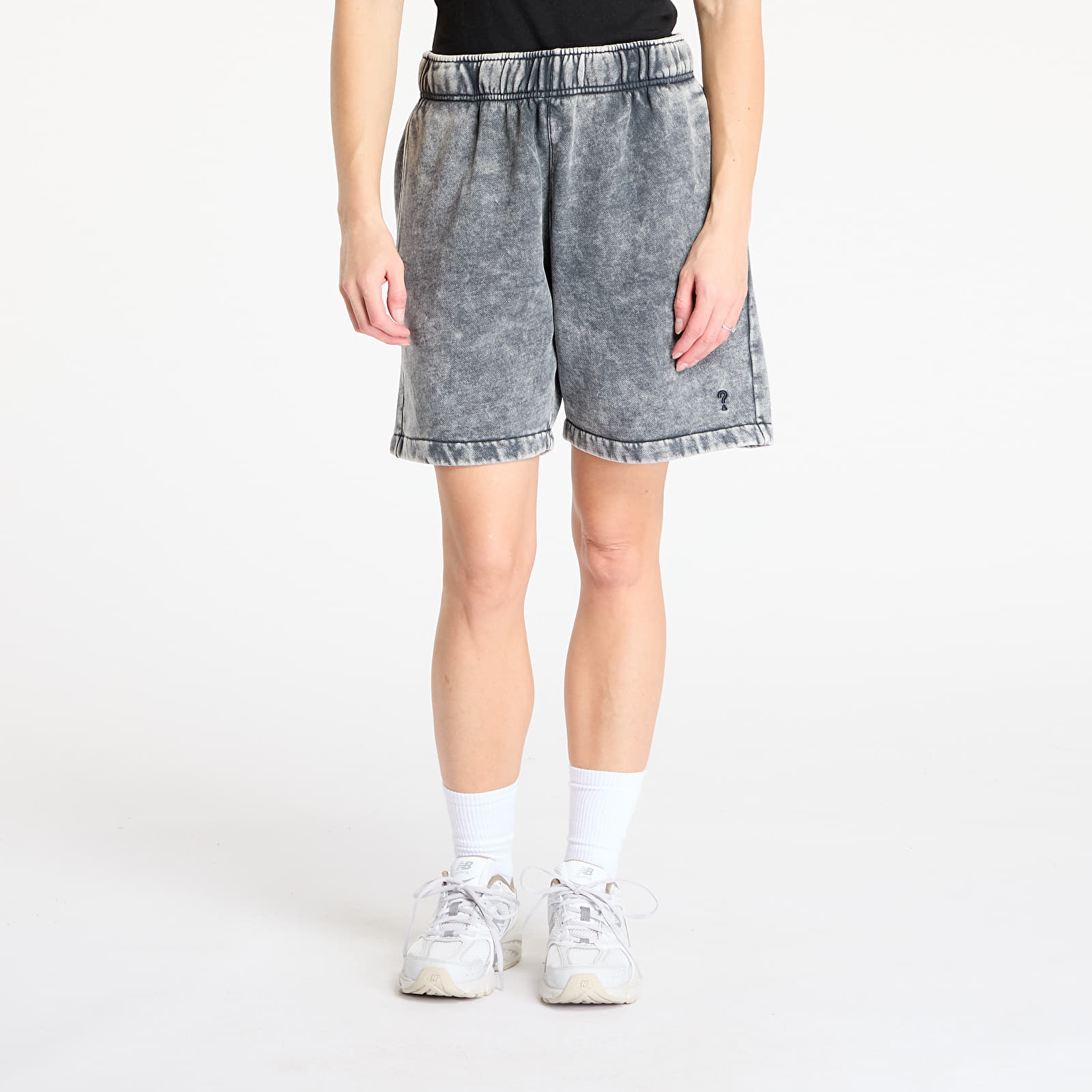 Shortsid Guess Originals Acid Fleece UNISEX Short Washed Out Black Mul