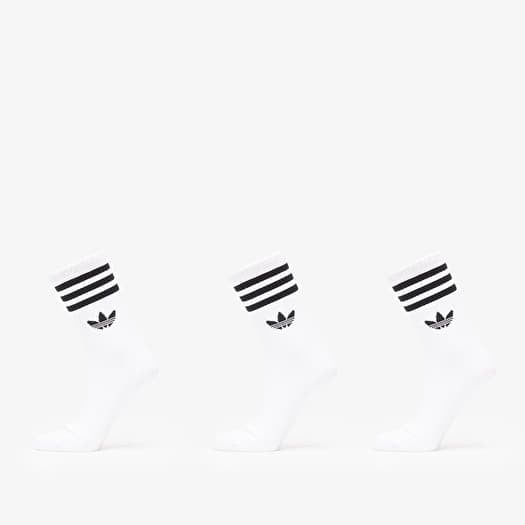 adidas 3 Stripes Crew Socks 3-Pack White/ White/ White