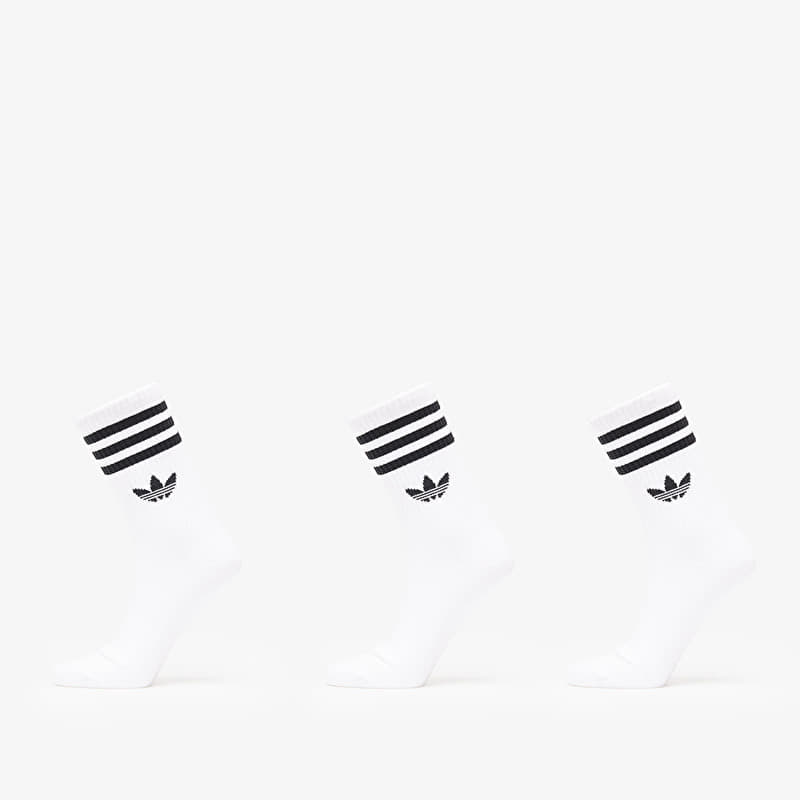 adidas 3 Stripes Crew Socks 3-Pack White/ White/ White