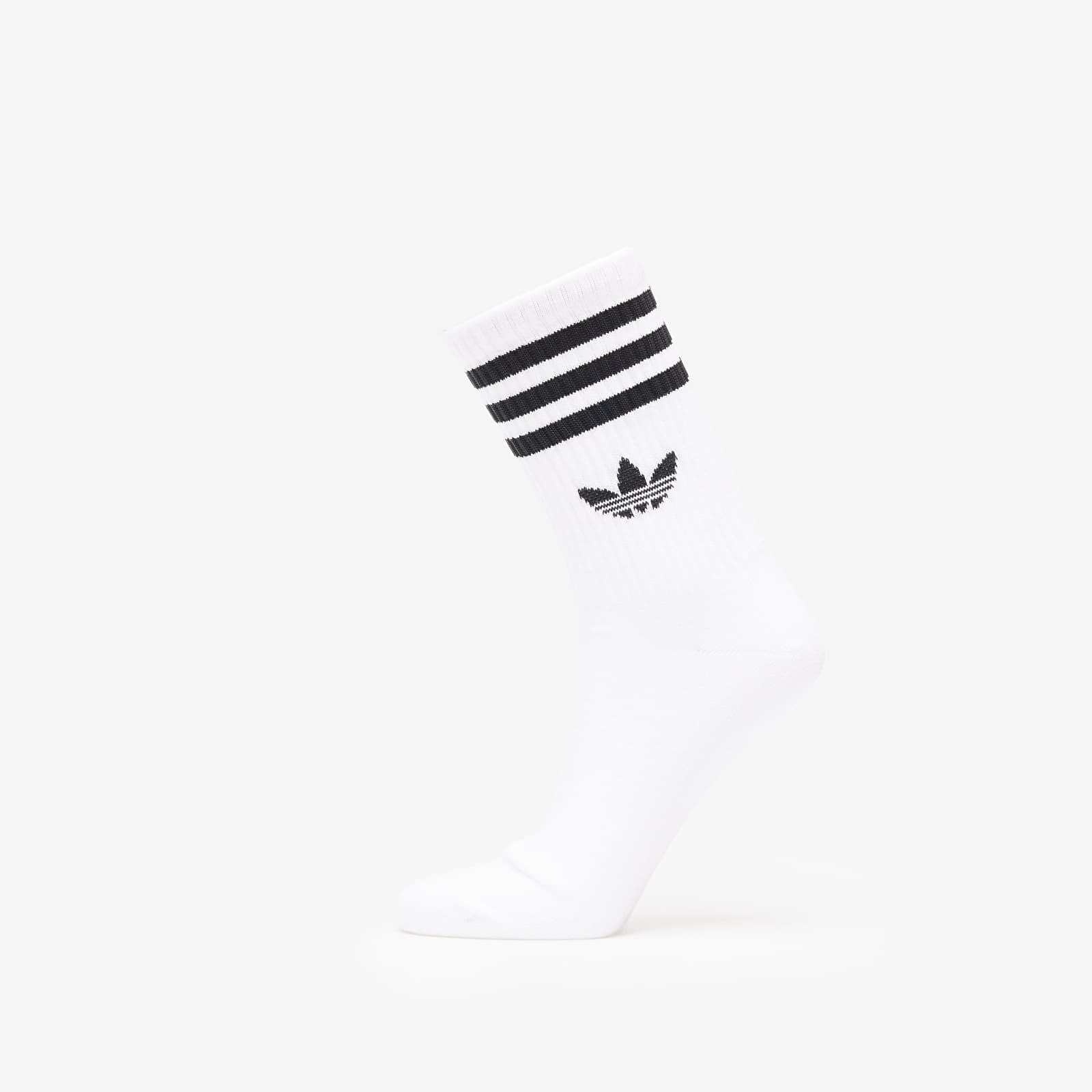 adidas 3 Stripes Crew Socks 3-Pack White/ White/ White M