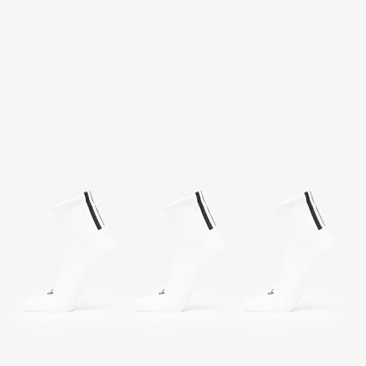 adidas 3 Stripes 1/4 Socks 3-Pack White/ White/ White