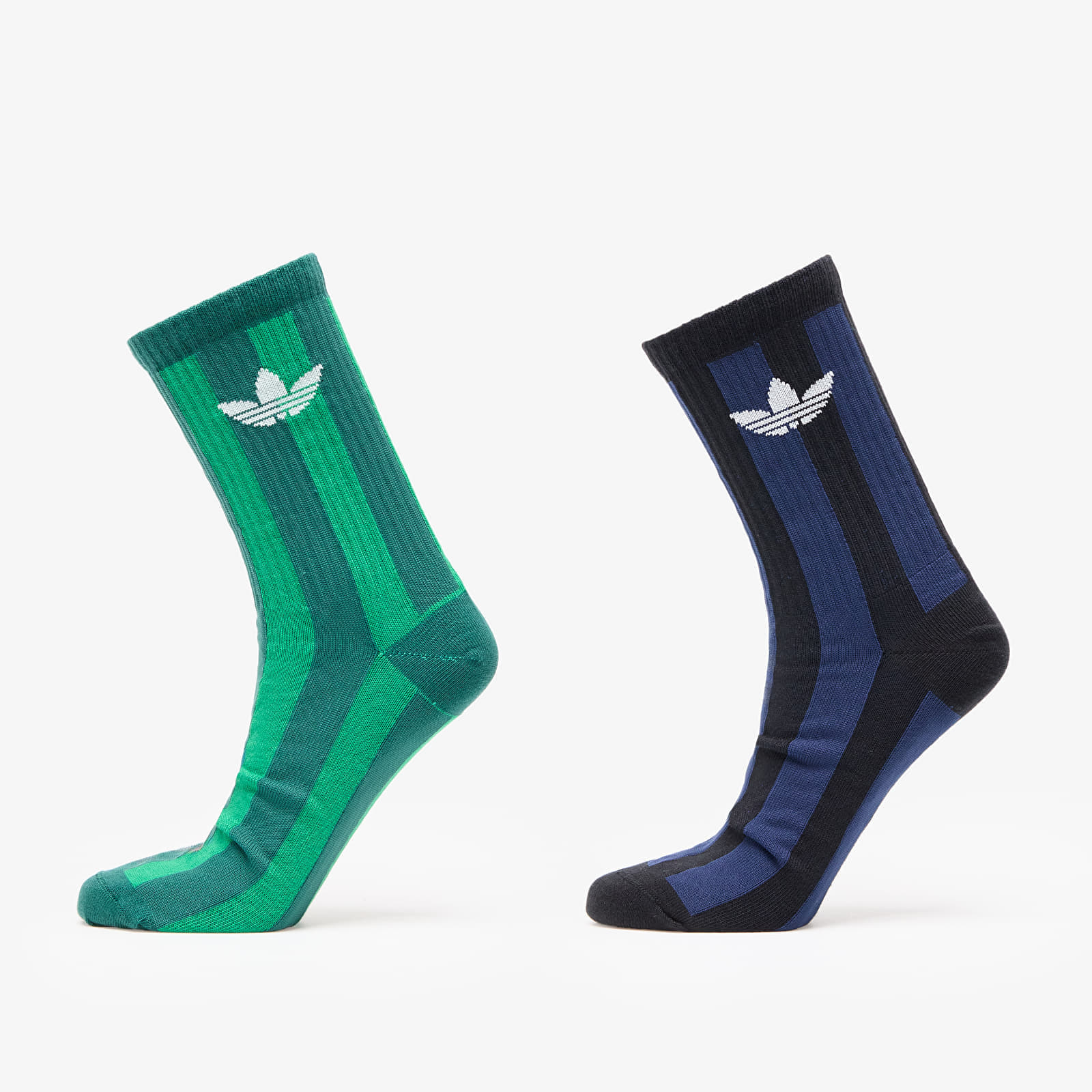 adidas Striped Crew Socks 2-Pack Green/ Aurivy/ Off White L akciós termékkép 1