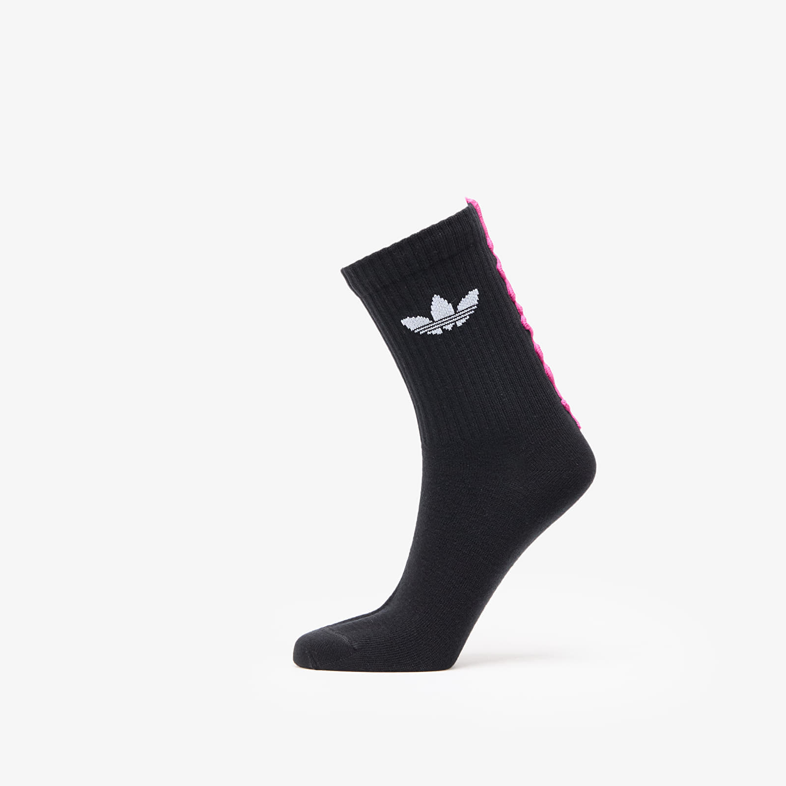 adidas Ruffle Crew Socks 2-Pack Black/ Black M
