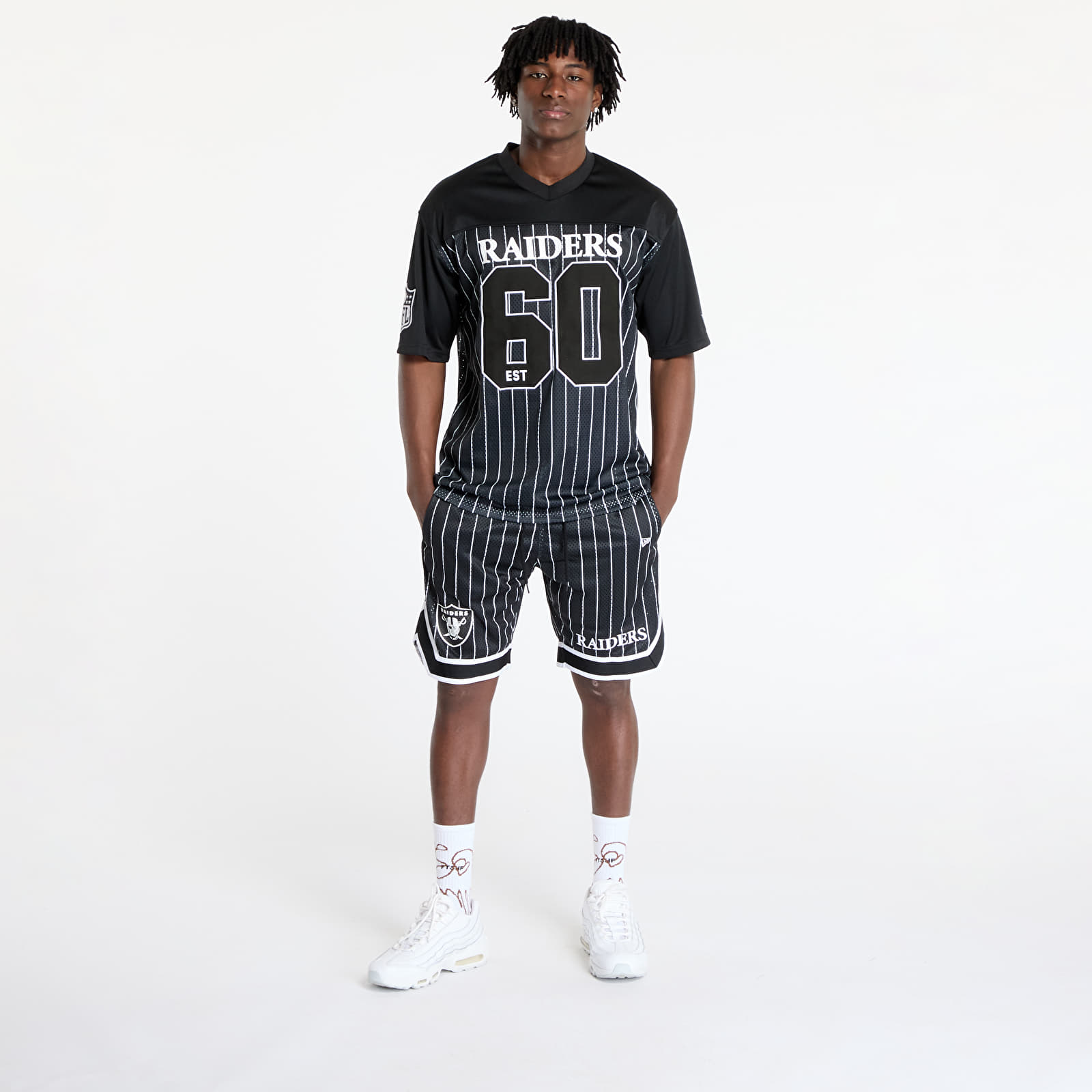 Korte broeken New Era Las Vegas Raiders NFL Pinstripe Short Black