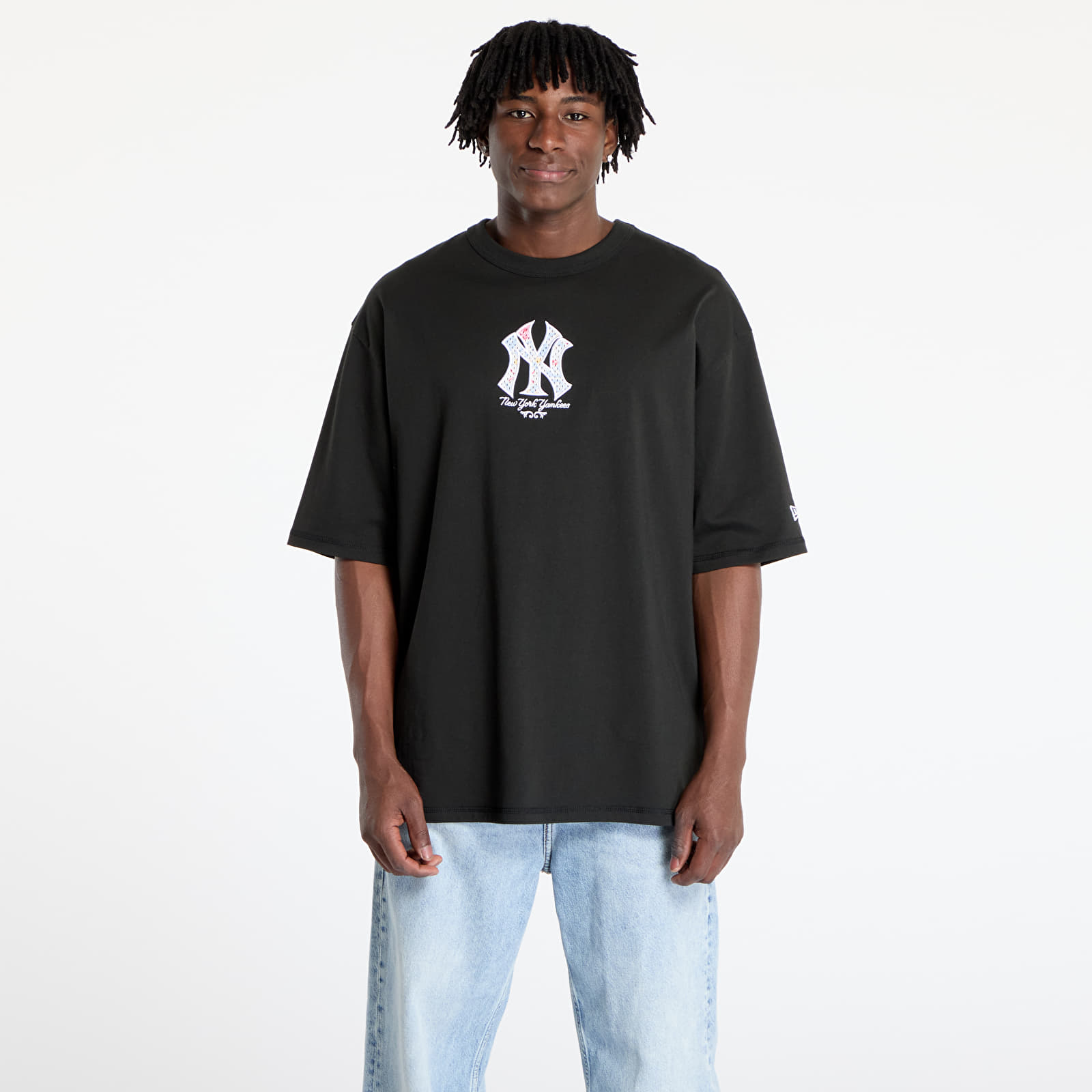 T-shirts New Era  New York Yankees MLB Infill Oversized Tee UNISEX Black