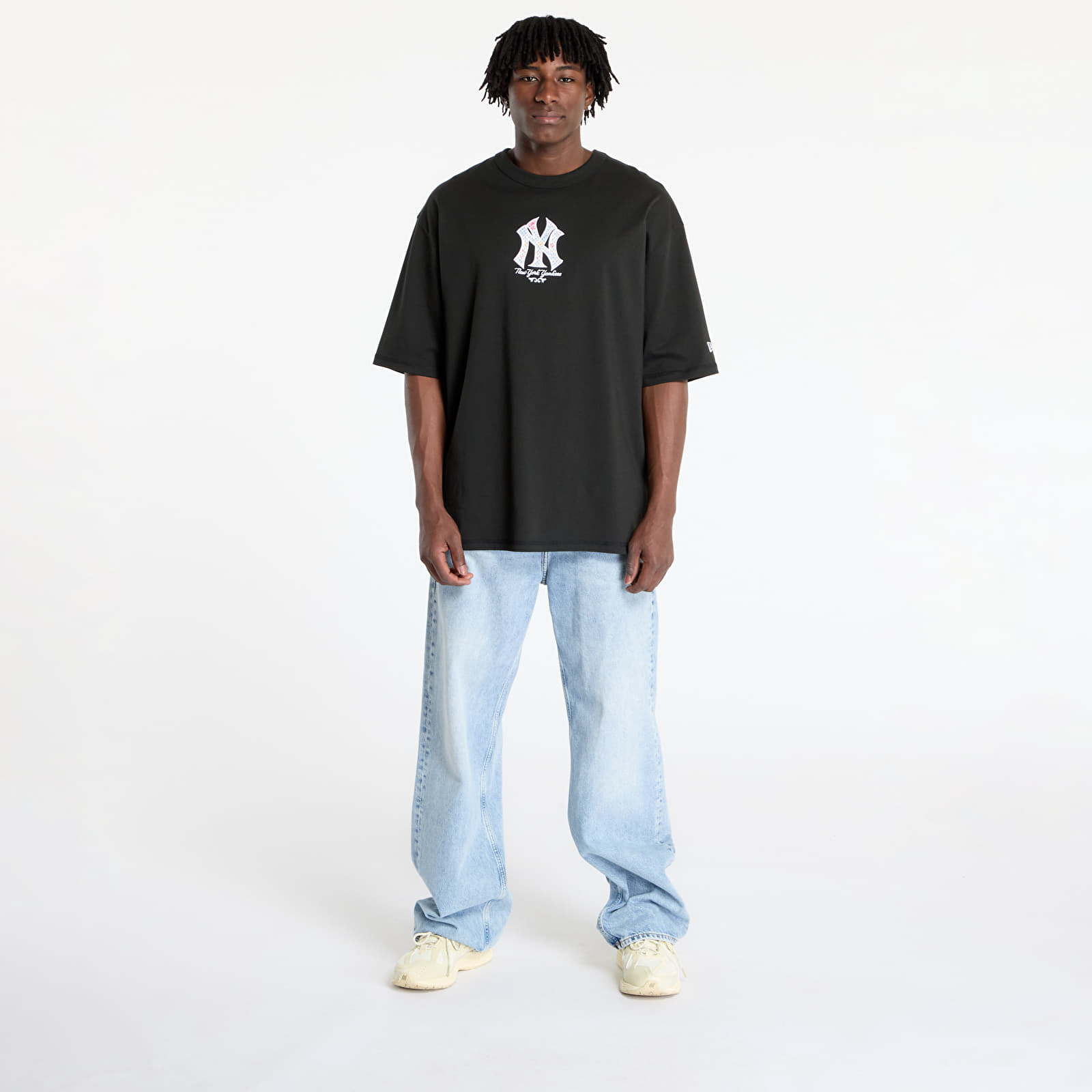 T-shirts New Era  New York Yankees MLB Infill Oversized Tee UNISEX Black