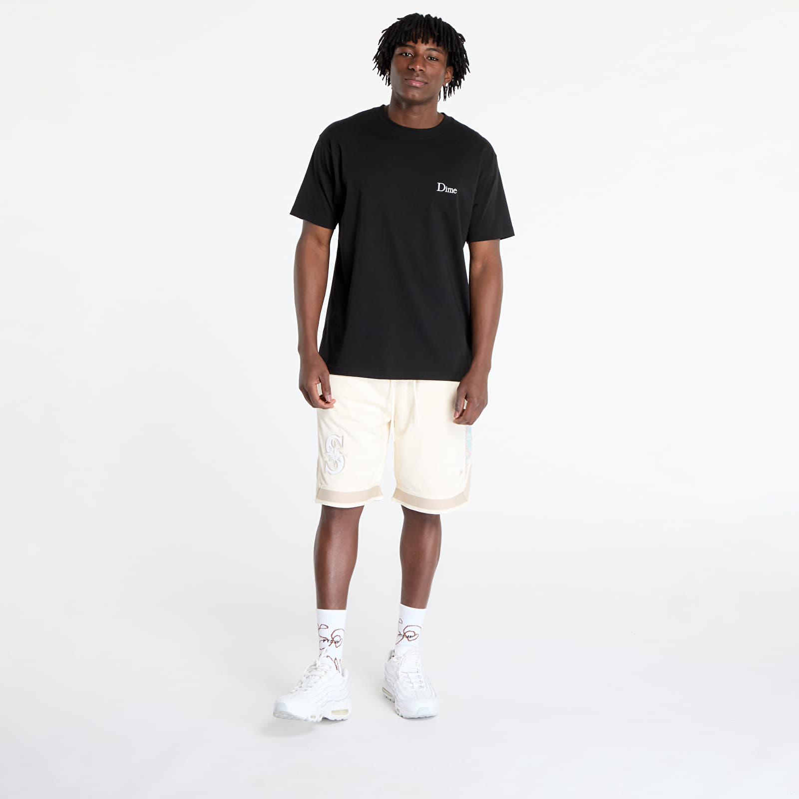 Pantalones cortos para hombre New Era Seattle Mariners MLB Infill Mesh Short Off White