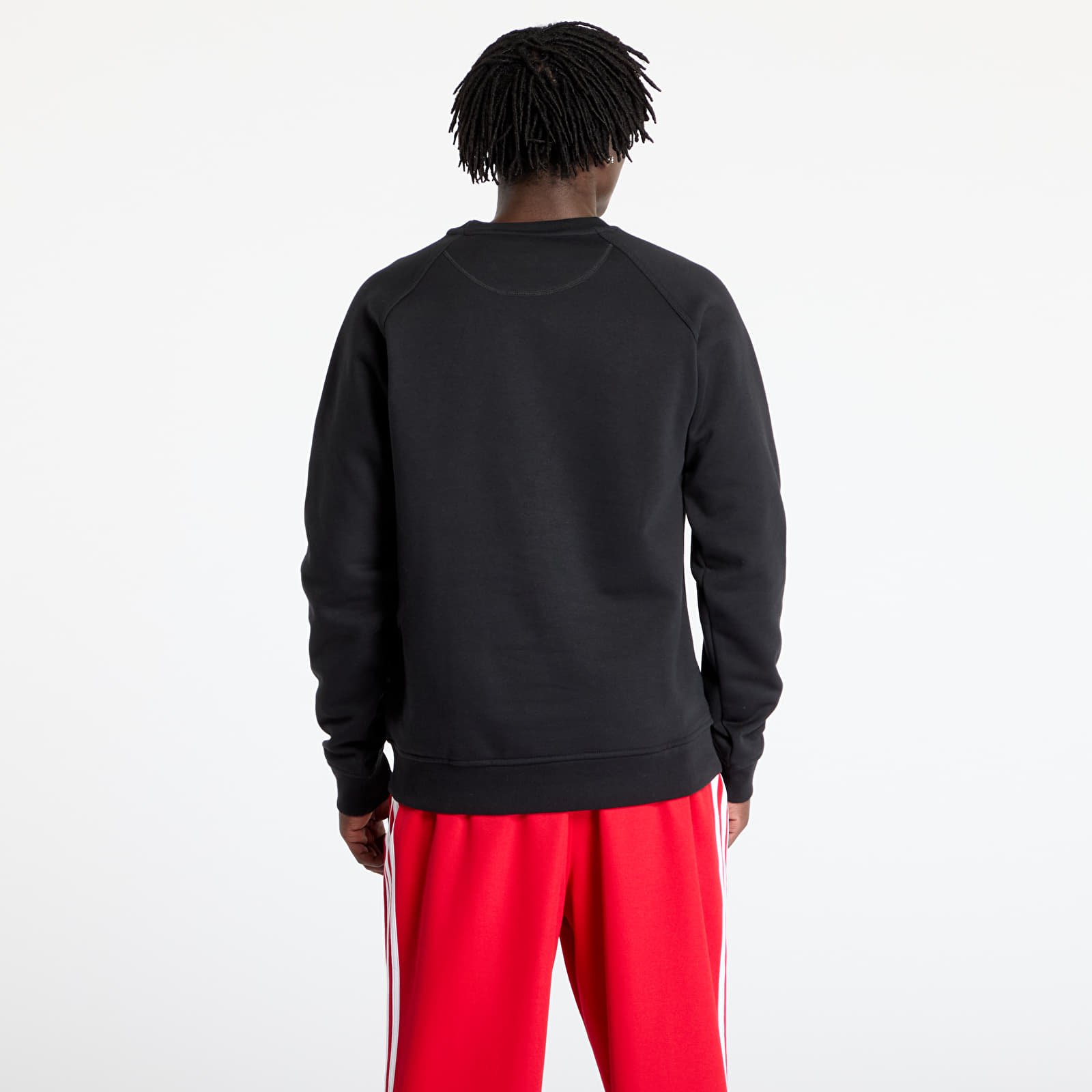 Heren sweatshirts adidas Trefoil Essentials Crew Sweatshirt Black