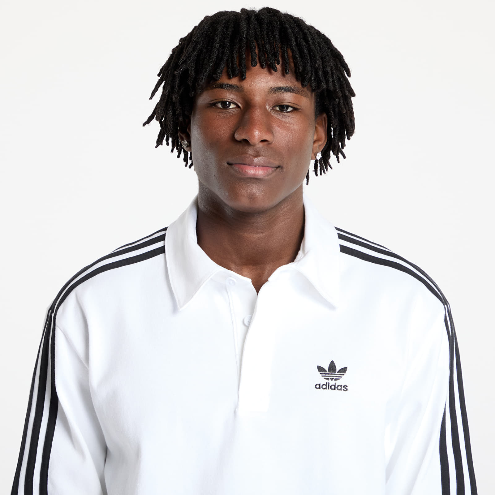 T-shirt adidas Adicolor Rugby Polo Shirt White L