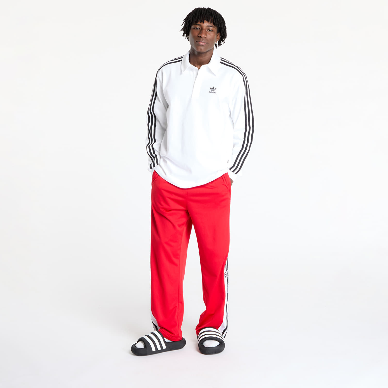 T-shirt adidas Adicolor Rugby Polo Shirt White M