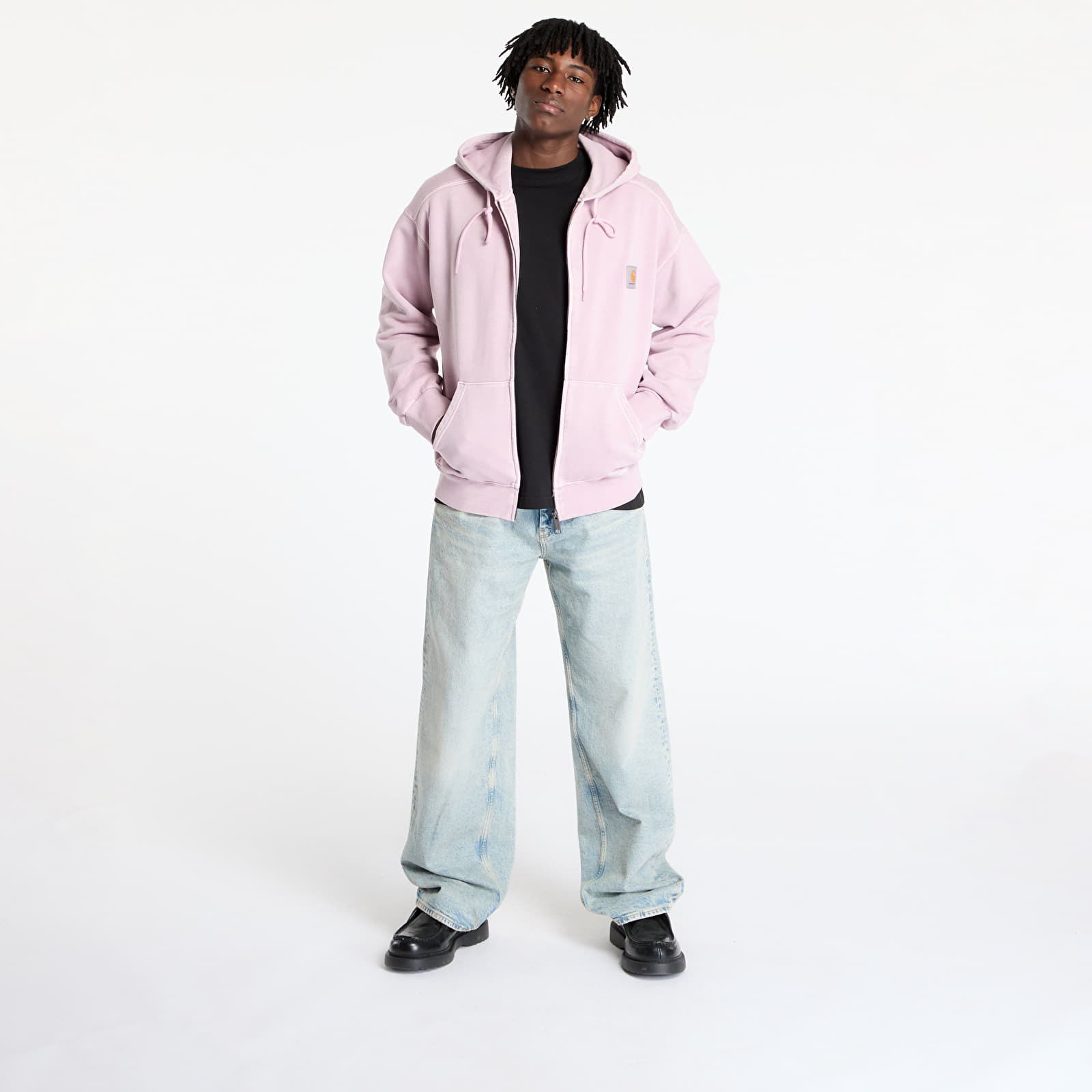 Meeste kampsunid Carhartt WIP Hooded Nelson Jacket UNISEX Hortensia Garment Dyed
